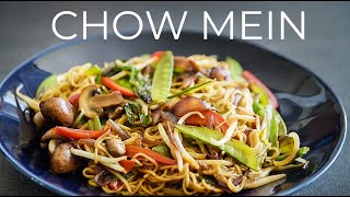 Vegetable Chow Mein Recipe  EASY Chinese vegan Noodles dinner idea [upl. by Nile550]