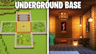 Minecraft Underground Base Tutorial 🏠 [upl. by Aulea]