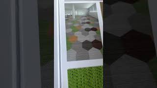 Woven texture resilient flooring Poly vinyl chloride floor coverPolyvinyl chloridefloor covering [upl. by Ysiad]