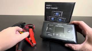 HTRC 35 Amp Smart Charger Car Battery ChargerTrickle Charger Review [upl. by Falconer444]