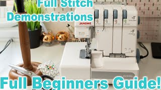 Overlockers For Beginners  Stitch Demonstrations amp Full Guide  Ryan Rix [upl. by Rothschild]