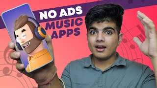 Top 3 No Ads Music Streaming Apps FREE [upl. by Gnouhc]