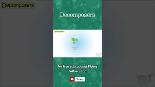 Decomposer  Types of Decomposers  Food Chain  Producers Consumers Decomposers  Science shorts [upl. by Dorrehs]