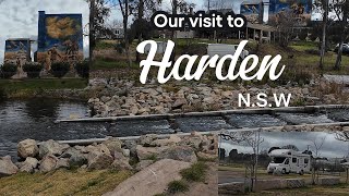 AMAZING SILO ARTWORK amp CASCADING WATER FEATURE at Harden Murrumburrahs [upl. by Itsirhc944]