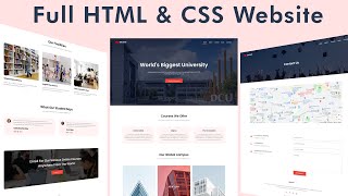 How To Make Website Using HTML amp CSS  Full Responsive Multi Page Website Design Step by Step [upl. by Louise898]