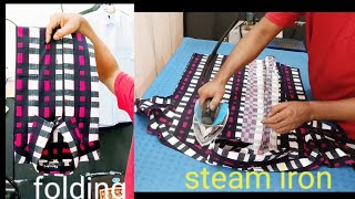 How to iron a shirtshirt iron businessiron kaise kar [upl. by Leiru]