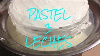 Pastel 3 leches con relleno de piña Receta Facil [upl. by Ladnek]