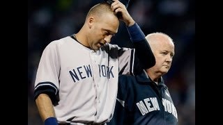 NY Yankees Derek Jeter OUT With a Fractured Ankle for At Least 3 Months  Tough Blow to the Yankees [upl. by Ynavoj669]