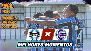 GRÊMIO 1 x 0 SÃO JOSÉ  MELHORES MOMENTOS  FINAL GAUCHÃO SUB20 2024  IDA [upl. by Silsby]