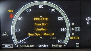 Mercedes Benz Pre Safe Functions Limited Explained [upl. by Ardyaf]