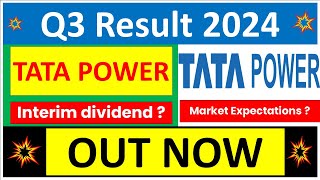 TATA POWER Q3 results 2024  TATA POWER results today  TATA POWER Share News  TATA POWER Share [upl. by Lengel]