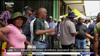 Free State  FS healthcare contract workers demand to be reinstated [upl. by Yniatirb510]