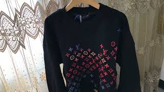 Review Louis Vuitton Embroidered Cotton Sweatshirt from BOOTSFY [upl. by Olag]