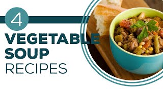 Full Episode Fridays Soups On  4 Vegetable Soup Recipes [upl. by Clapp940]