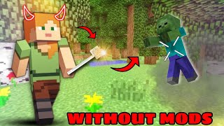 MINECRAFT KNOCK BACK STICK  Minecraft new commands for bedrock and Minecraft pe [upl. by Eimmit]