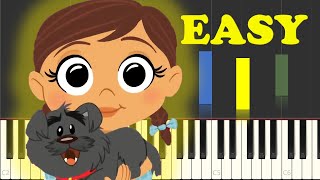 Dorothy And The Wizard Of Oz Theme Song Piano Tutorial EASY [upl. by Iggem]