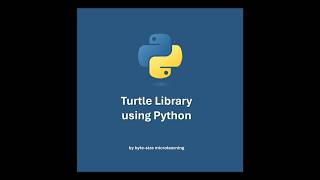 Turtle Drawing using python coding learning [upl. by Bigner]