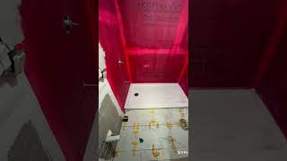 Redoing a bathroom bathroommakeover demolition remodel construction tile subscribe [upl. by Dewie]