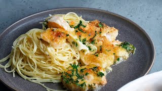 Garnelen Scampi mit Pasta Rezept 🥰 Wie man klassische Garnelen Scampi zubereitet [upl. by Nolaj]