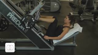 Angled Leg Press Precor Discovery Strength [upl. by Enelyaj228]