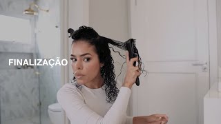 ESCOVA POLVO E CABELO CACHEADO CURTO MELHOR FINALIZAÇÃO [upl. by Kean]