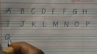 How to write english handwriting upper and lower case letters  for students [upl. by Hecklau973]