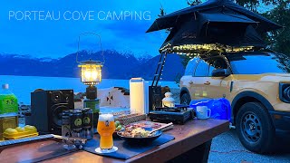 Windy Camping at the Porteau Cove Campground with my Bronco Sport [upl. by Ailido758]