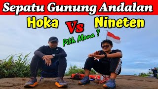 Sharing Sepatu Gunung Hoka One One Speedgoat 4 dan Nineten Yuza Evo [upl. by Pendleton]