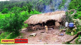 Rural Life In The Nepali Mountains in Nepal  How poor Live in Nepal With Rainy Time  Village Life [upl. by Amalea]