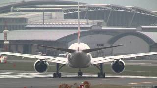 JAL Arashi Jet Boeing 777246 JA772J Take off at Fukuoka [upl. by Oriel]