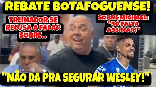 BRAZ RESPONDE BOTAFOGUENSE PÕE F BRUNO EM SAIA JUSTA CONFIRMA WESLEY E MICHAEL TITE TÁ PERDIDO [upl. by Hayimas977]