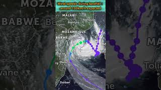 Cyclone Filipo Nearing Mozambique shorts [upl. by Mairhpe852]