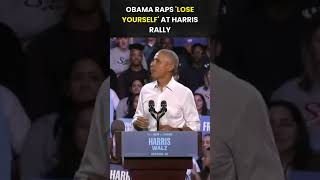 watch  Obama Performs Lose Yourself at Harris Rally viral shorts trending [upl. by Zandt]