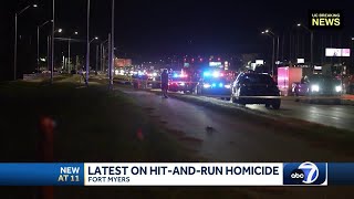 Victim identified in homicide investigation at Fort Myers hitandrun scene [upl. by Filmore785]