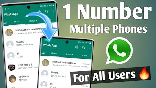 How to use one whatsapp in two phones  how to use whatsapp in two phones with one number [upl. by Yim]