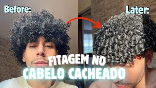 Como fazer FITAGEM no cabelo cacheado masculino [upl. by Ispep]