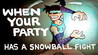 The Snowball Fight 🎲 Mighty Nein Animation  Episode 114  DampD [upl. by Semyaj]