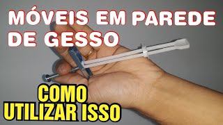 Como instalar móveis em parede de gesso [upl. by Lainahtan]