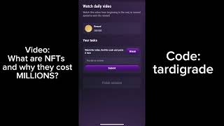 TapSwap  Code “What are NFTs and why they costMILLIONS” [upl. by Jeniece321]