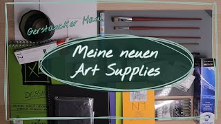 Neue Kunstmaterialien  Gerstaecker Art Supplies Haul [upl. by Natam]