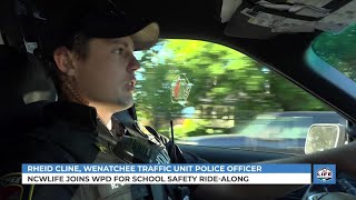 NCWLIFE joins WPD for school safety ridealong [upl. by Nojed678]