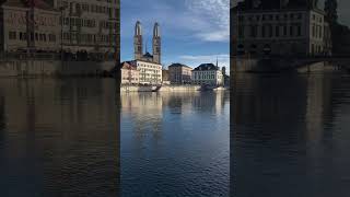 A lovely day in the cafe of storchen by the limmat zürich switzerland [upl. by Nekcarb]