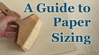 A Guide to Paper Sizing Woodblock Printmaking mokuhanga woodblockprintmaking sizing papercraft [upl. by Arotal849]