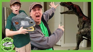 Jurassic Volcano 🌋 Adventure Dinosaur Skit  Escape The Dinosaurs 🦕 TRex Ranch Dinosaur Videos [upl. by Yelsehc588]