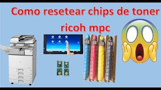 como resetear chip de toner ricoh [upl. by Mohammad]