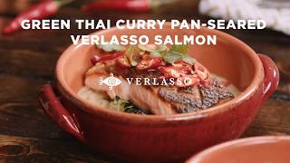 Green Thai Curry with Pan Seared Salmon [upl. by Alderson168]