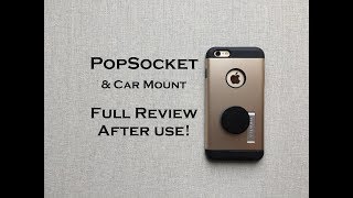 POP SOCKET amp Car Mount  Full Review after use [upl. by Redna]