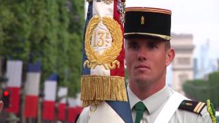 Défilé de 14 juillet 2016 de la 13e DBLE à Paris [upl. by Shiverick]