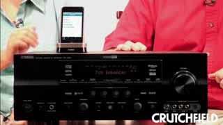 Yamaha RXV863 Home Theater Receiver  Crutchfield Video [upl. by Cirdet]