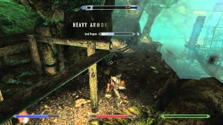 SKYRIM How To Beat Broken Oar Grotto Caves Commentary  Tutorial [upl. by Damle922]